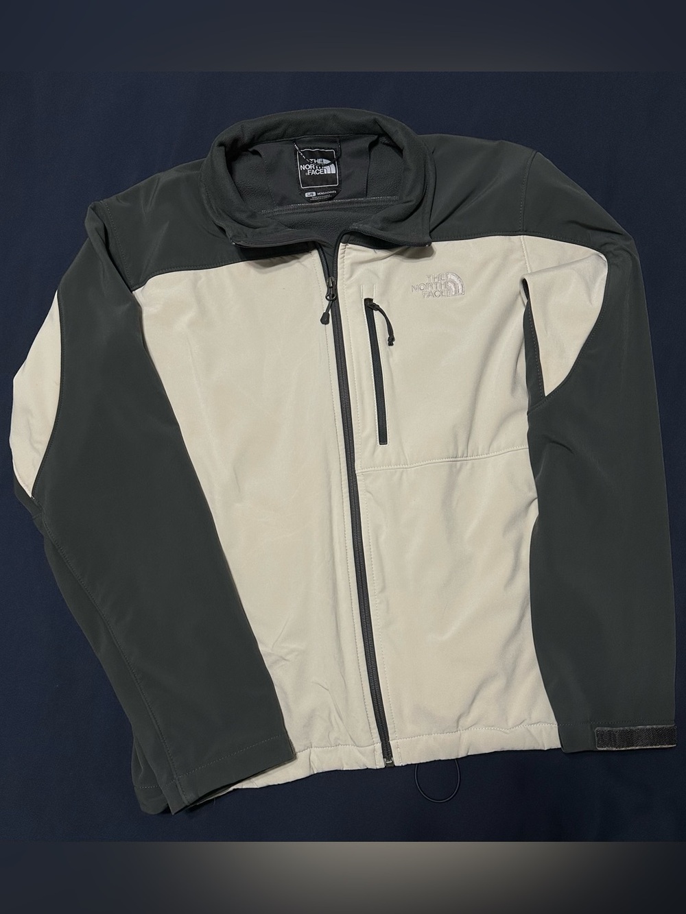 Men’s The North Face Jacket - Gray/Beige - Size Large